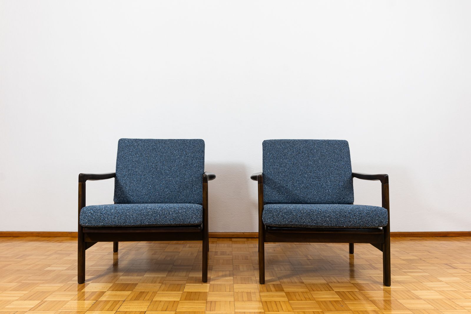Pair Of Mid Century Armchairs B7522 By Zenon Bączyk, Poland, 1960's photo buy