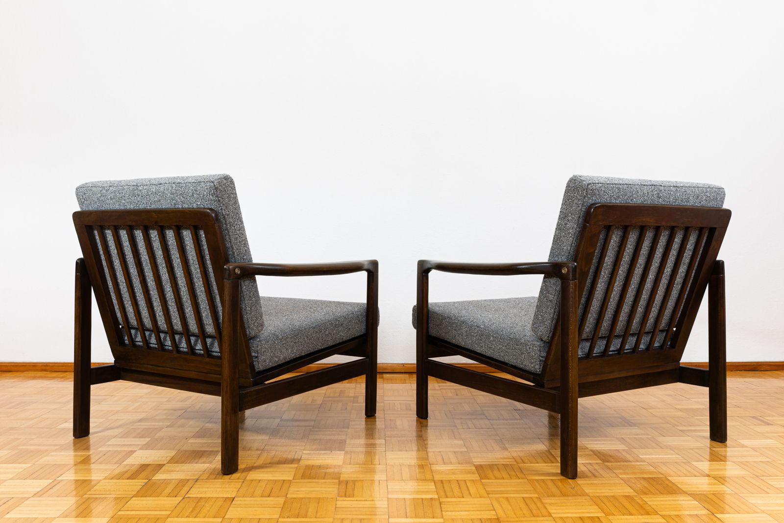 Pair Of Mid Century Armchairs B7522 By Zenon Bączyk, Poland, 1960's photo for sale
