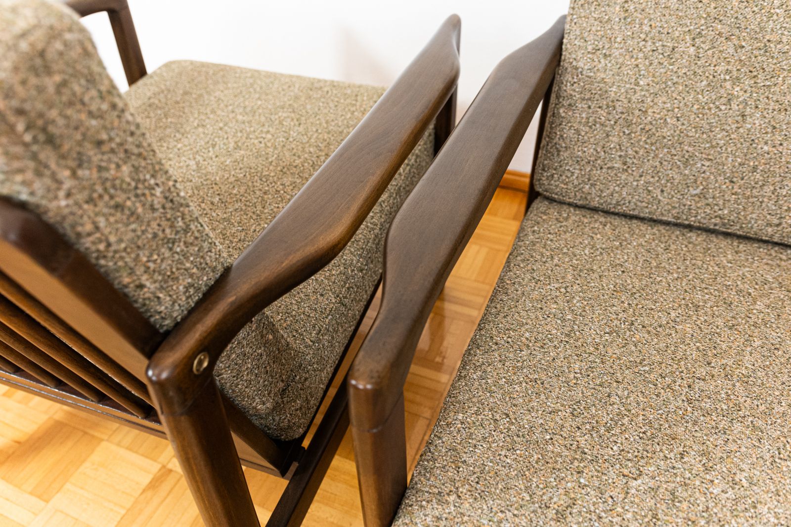 Pair Of Mid Century Armchairs B7522 By Zenon Bączyk, Poland, 1960's photo vinterior