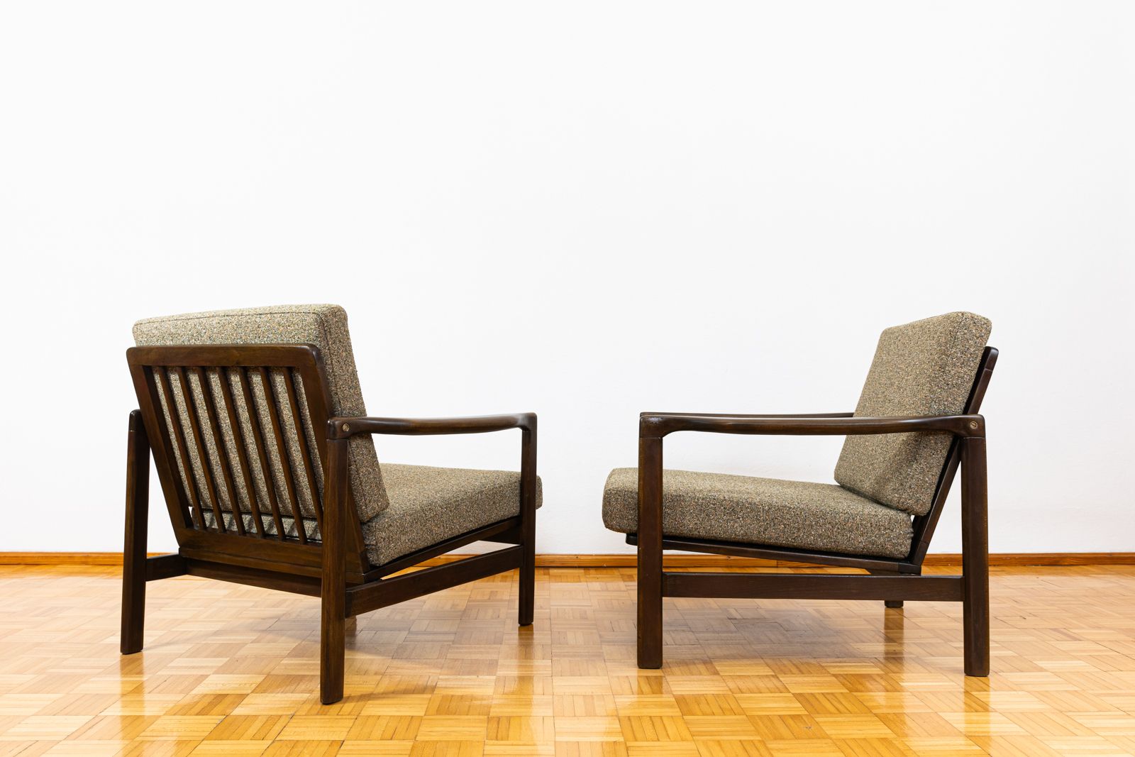 1300.0 Pair Of Mid Century Armchairs B7522 By Zenon Bączyk, Poland, 1960's photo