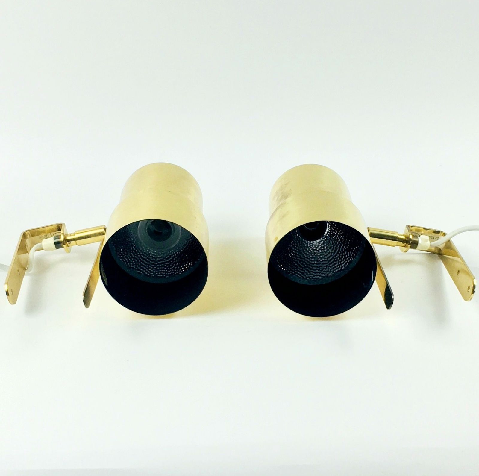 photo furniture Pair Of Scandinavian Polished Brass Wall Lights Model V 324 By Hans Agne Jakobsson, Sweden, 1960s
