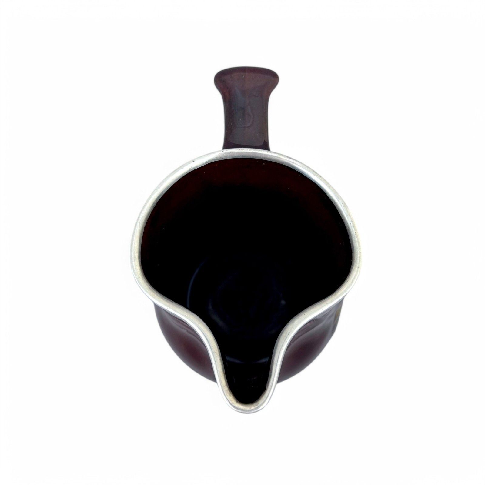 George V Royal Doulton, George Betjemann Kingsware Proverb Pitcher, Sterling Rim photo vinterior