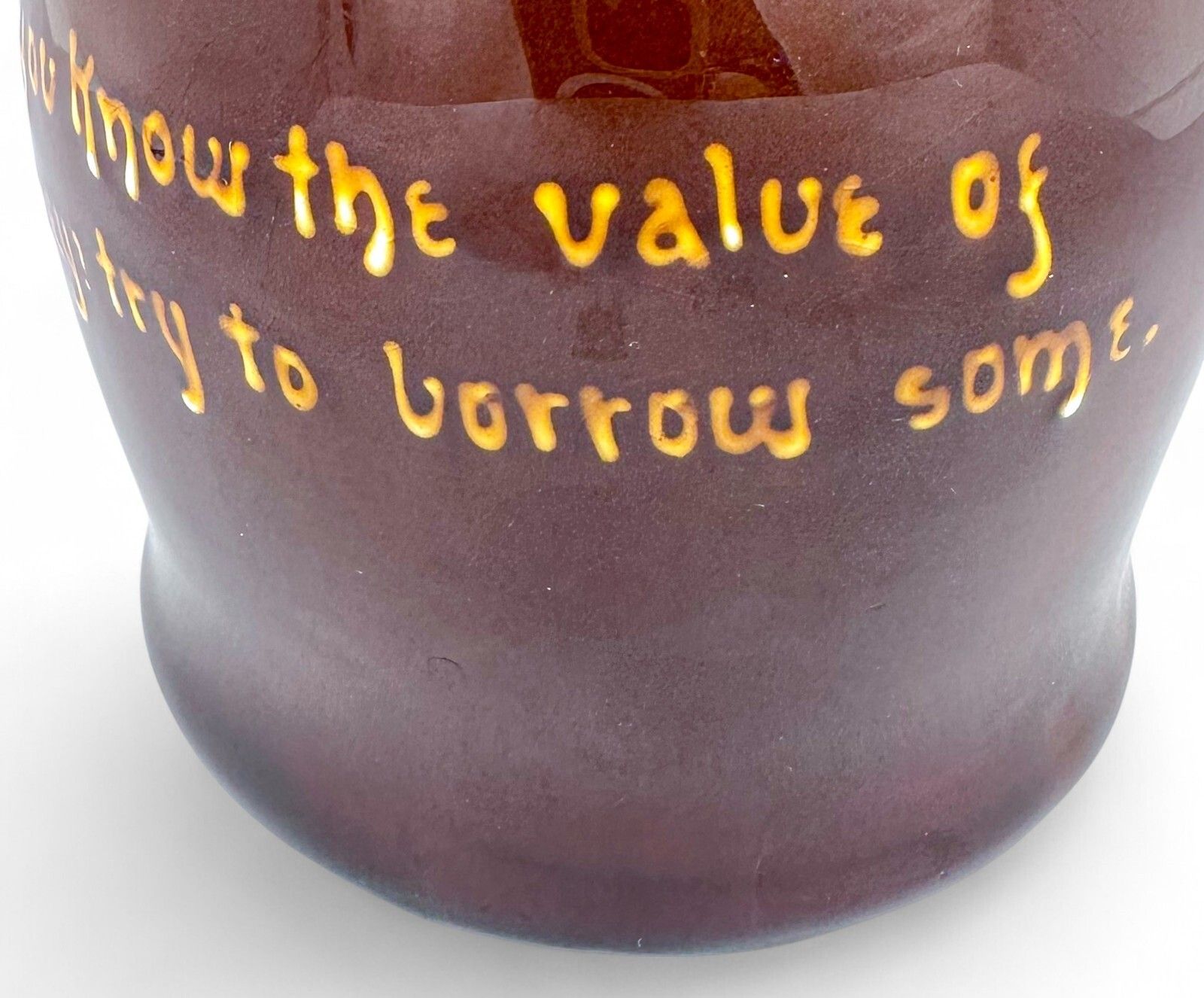 photo buy George V Royal Doulton, George Betjemann Kingsware Proverb Pitcher, Sterling Rim