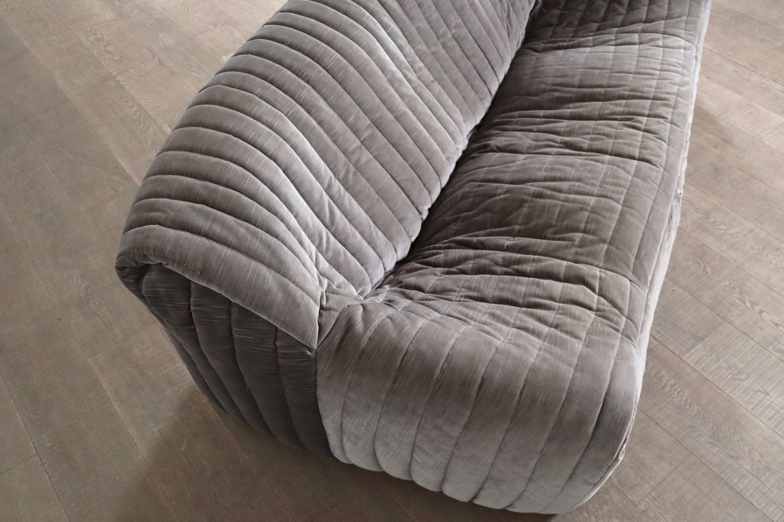 4150.0 Original Cinna Sandra Three Seater Sofa In Velvet By Annie Hieronimus, France 1970s photo