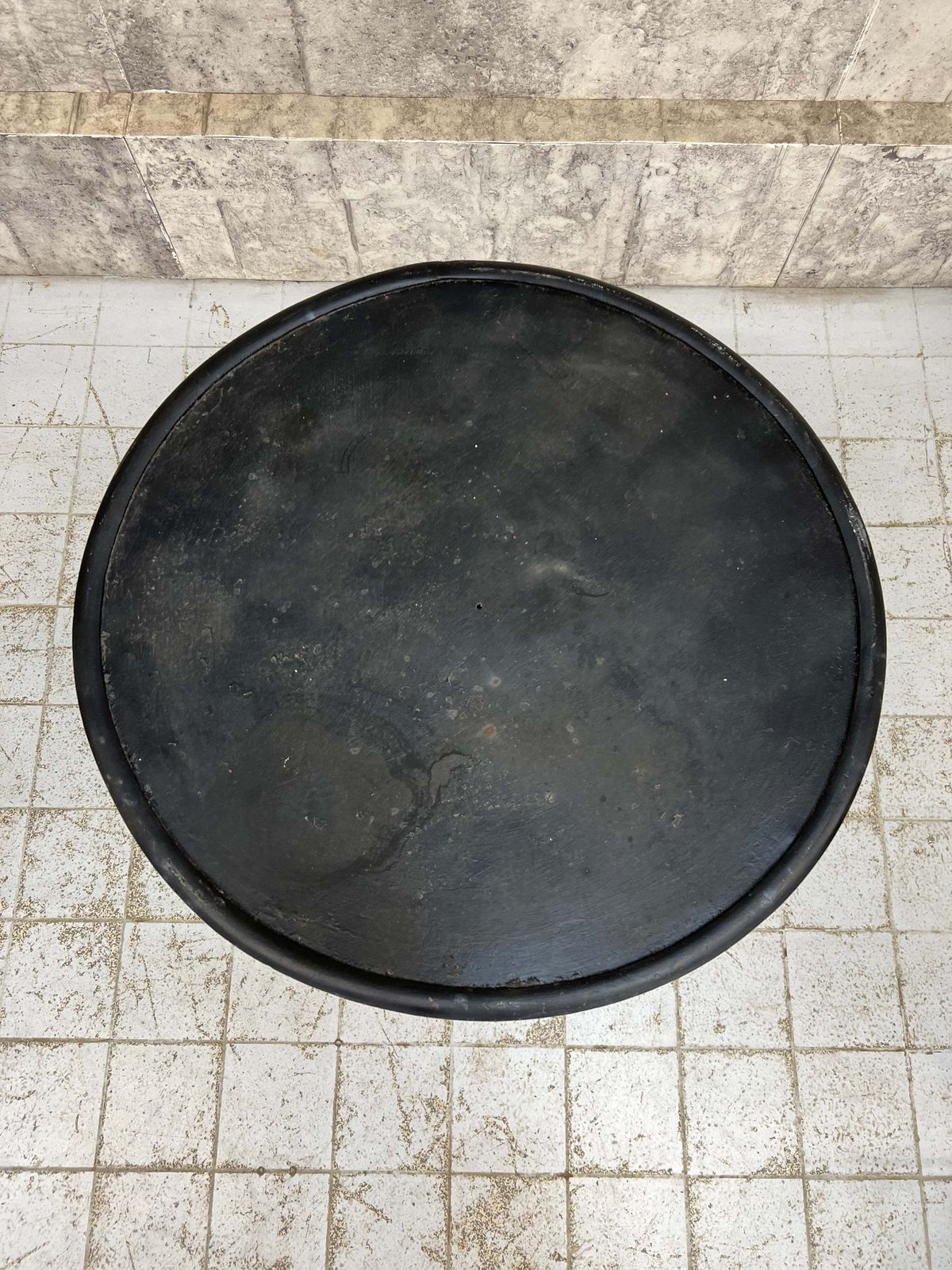 photo for sale Set Of 4 Black Metal Garden Chairs And Circular Table
