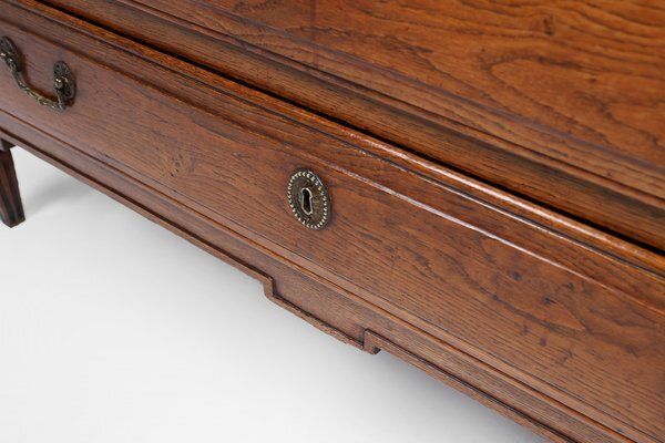 2247.0 French Rustic Chest Of Drawers In Oak With 3 Drawers, 1850s photo