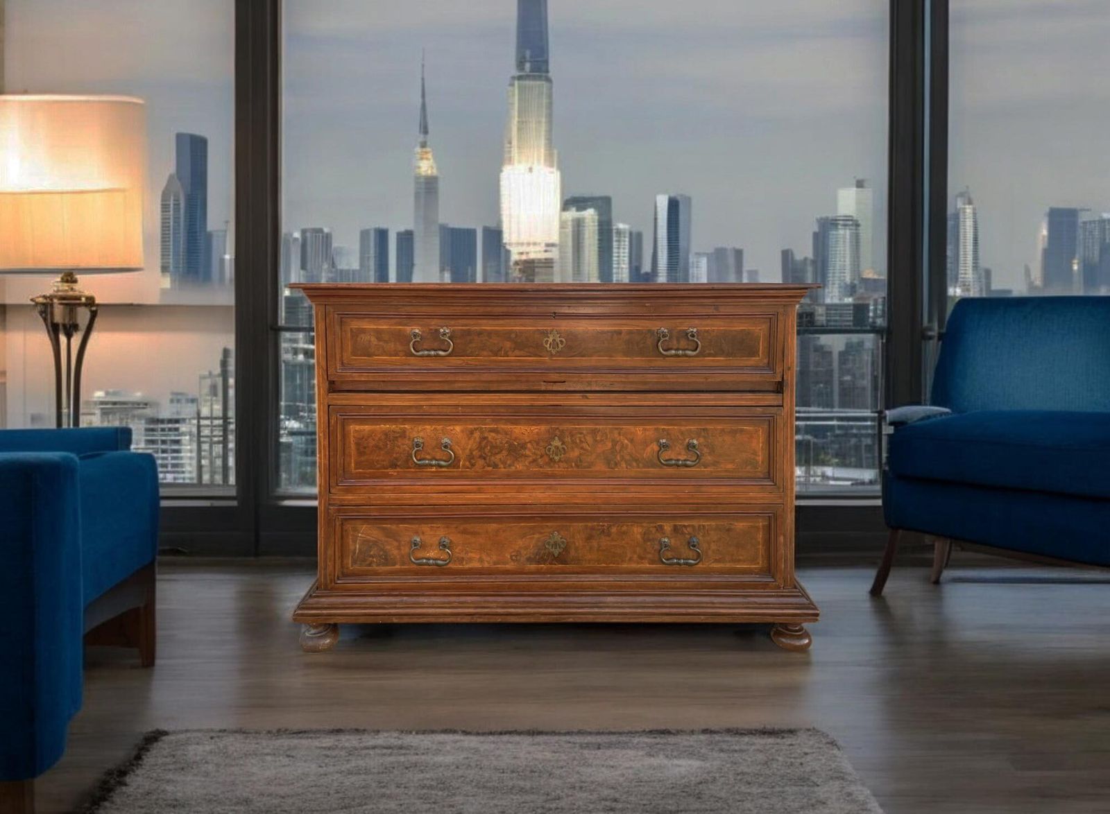 photo furniture Italian 17th Century Commode With Secretaire