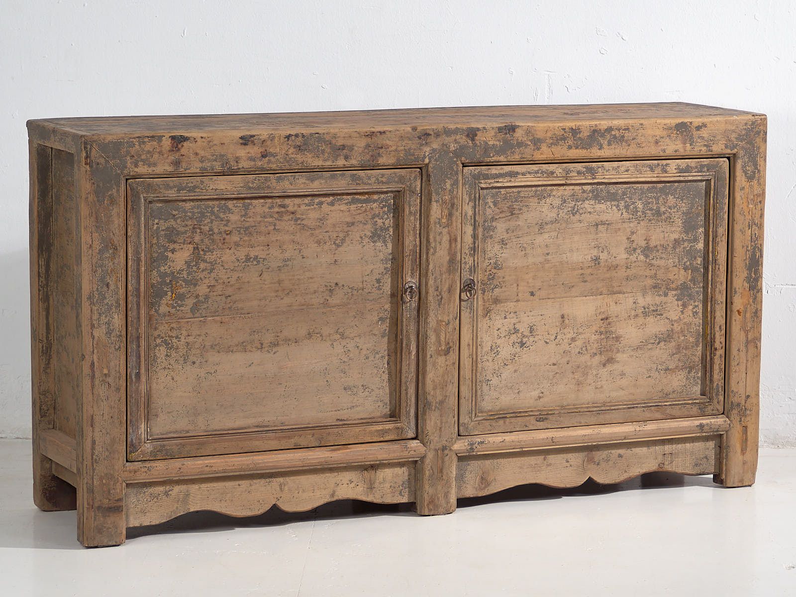 Antique Living Room Sideboard With Gray Patina (C.1900) photo furniture