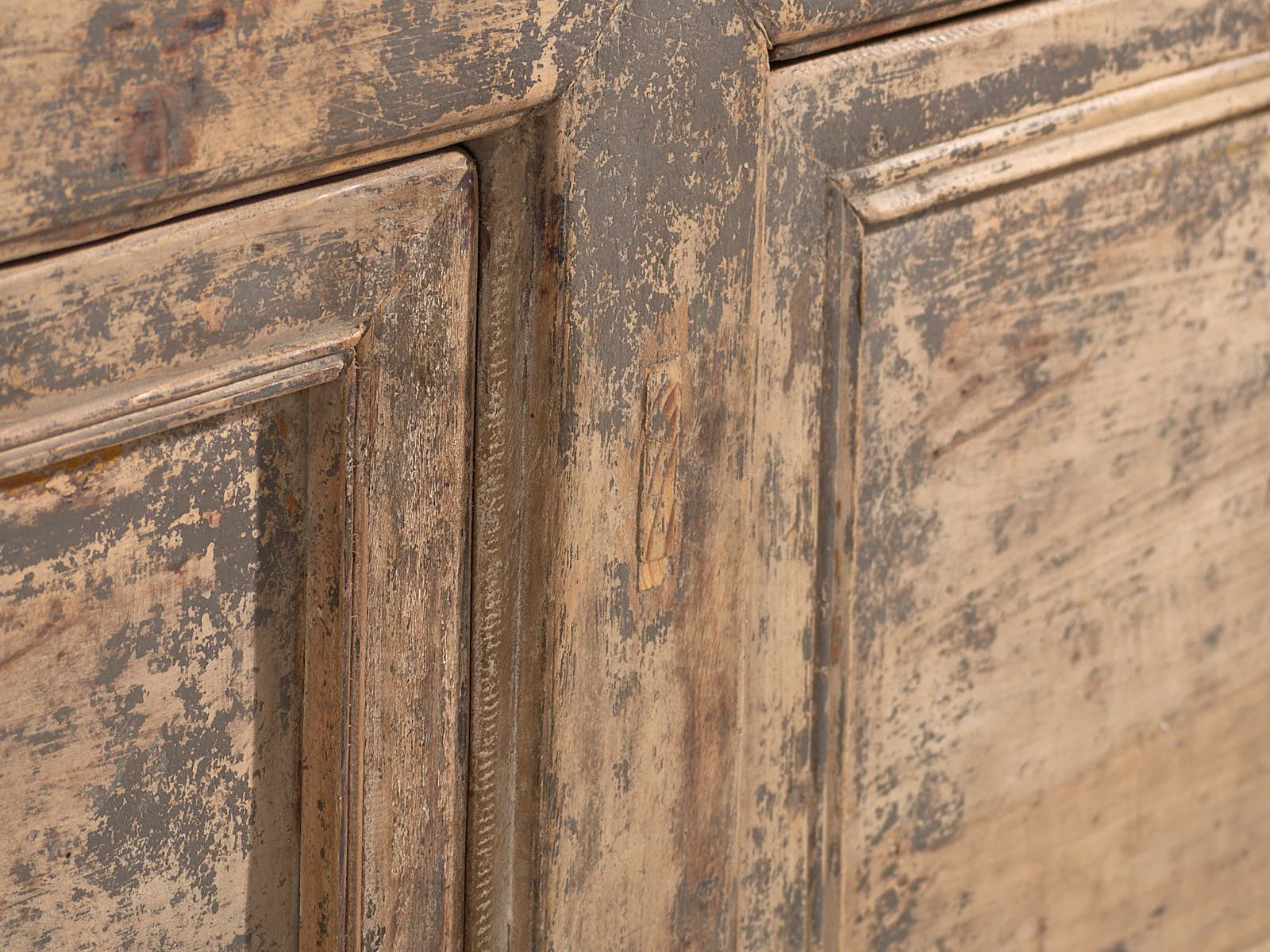 Antique Living Room Sideboard With Gray Patina (C.1900) photo buy
