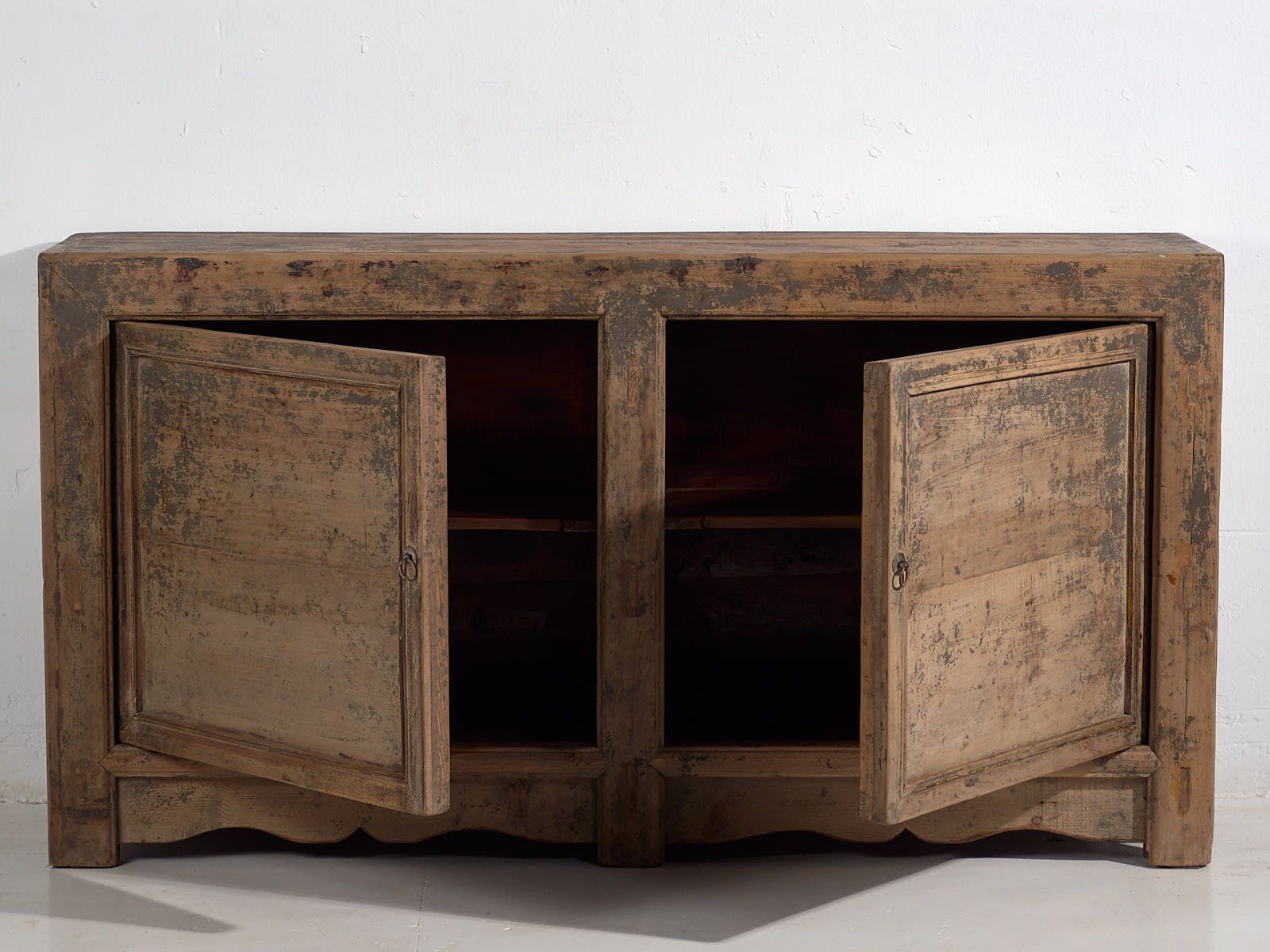 2060.0 Antique Living Room Sideboard With Gray Patina (C.1900) photo