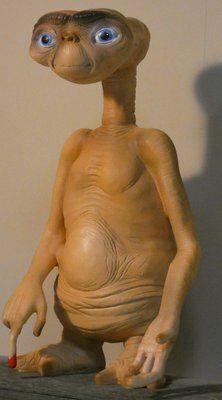 E.T. Big Three Dimensional Statue In Resin And Enamel, 1990s photo Art