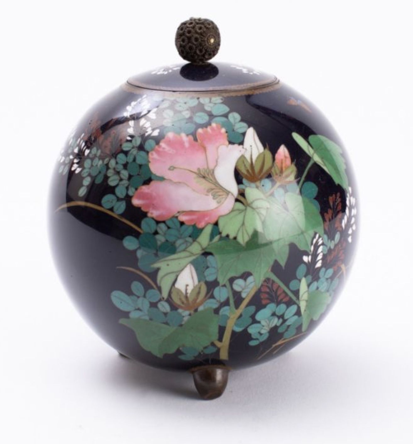 Cloisonne Jar And Cover, Meiji Period