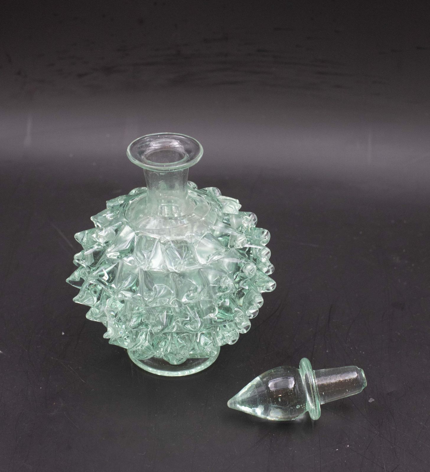 Rare Green Ercole Barovier Rostrato Murano Glass Vase For Barovier & Toso photo 769.0