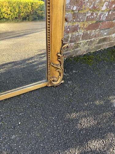 A Superb Large Antique English 19th C Gilt Overmantle Mirror photo Home Decor