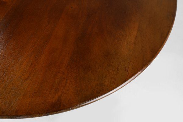 Vintage English Round Tilt Top Table In Cherry, 1950s photo buy