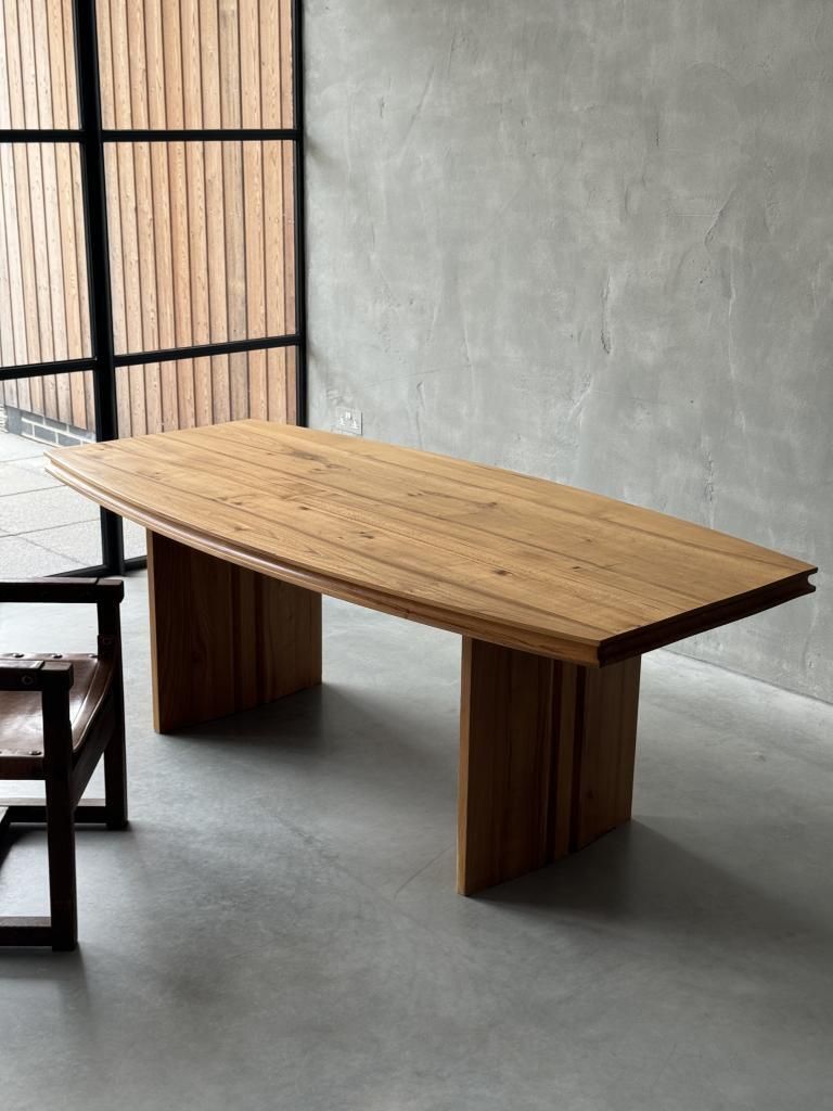 photo furniture A Rare Elm Table By Maison Regain