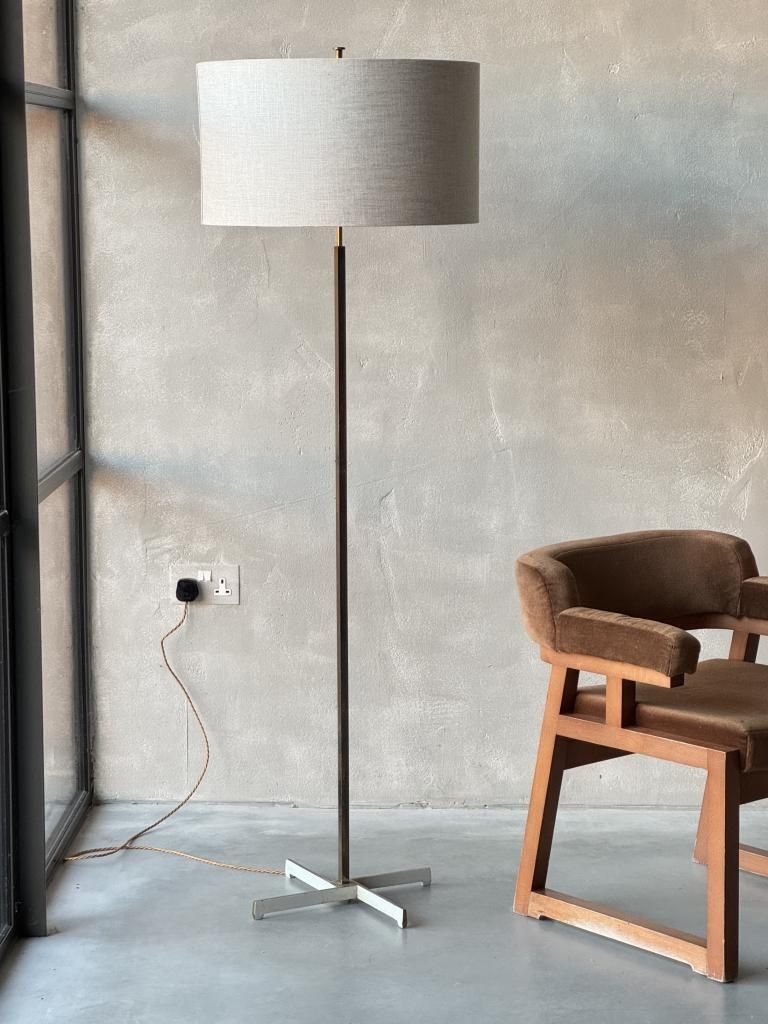 A Fine 1960s Brass Floor Lamp.