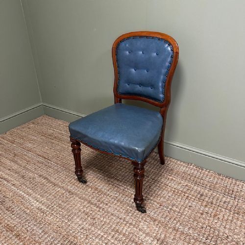 Quality Set Of Six Antique Victorian Mahogany Dining Chairs photo Furniture