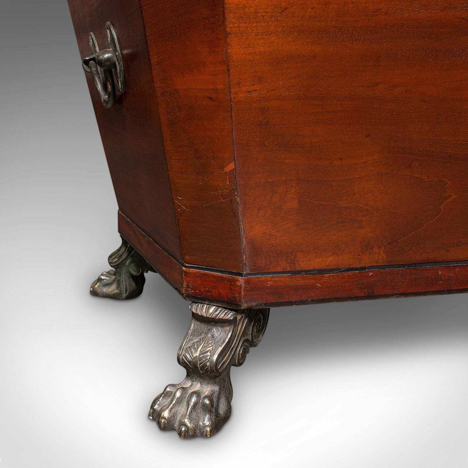 Home Decor Antique Sarcophagus Cellarette, English, Wine Cooler, Storage Case, Georgian photo