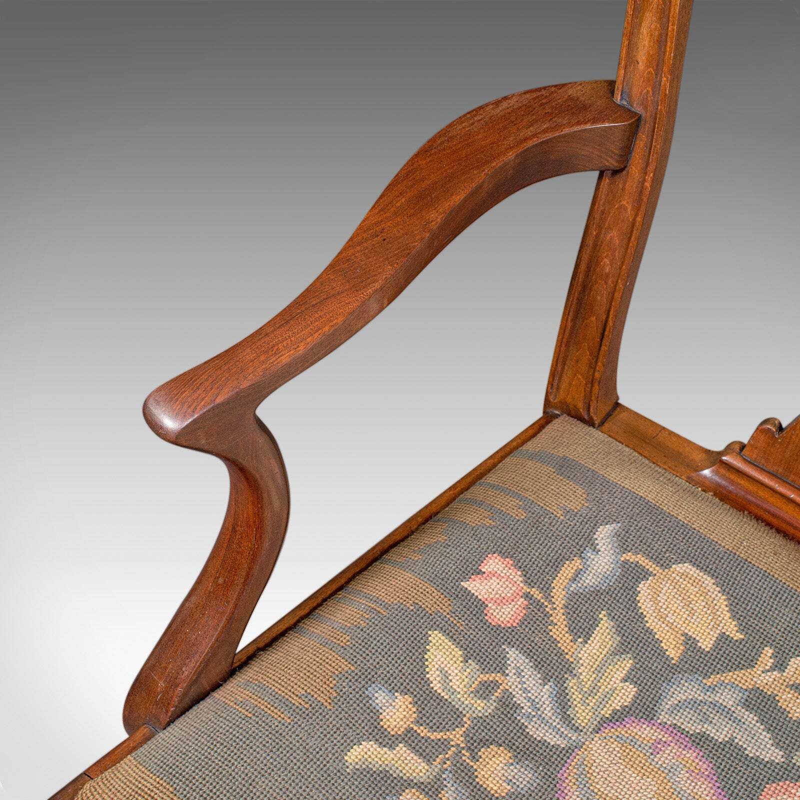 photo for sale Antique Morning Room Elbow Chair, English, Lounge Seat, Armchair, Georgian, 1800