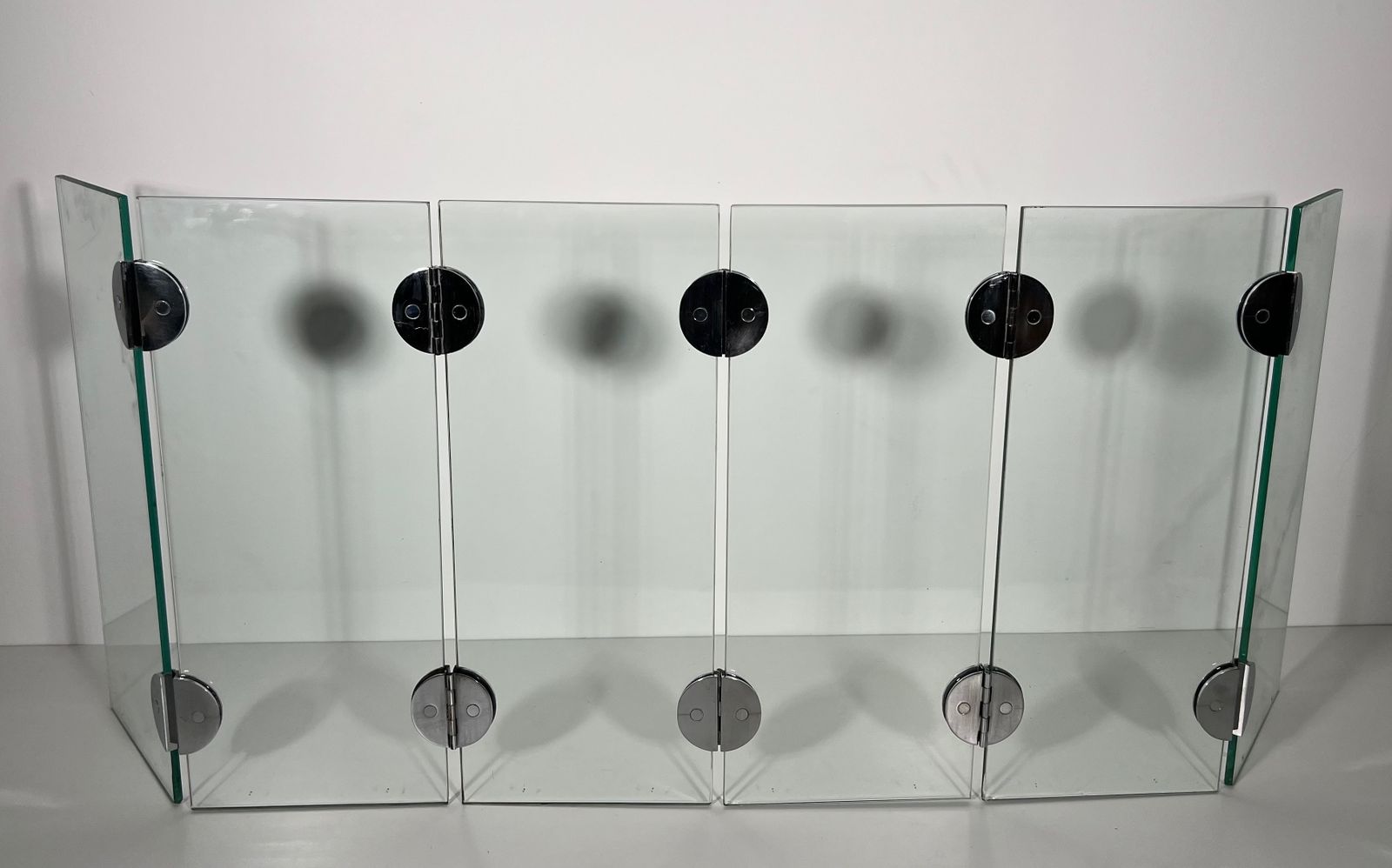 Exceptional Firewall With 6 Glass Panels And Chrome Hinges In The Taste Of Robert Mallet Stevens