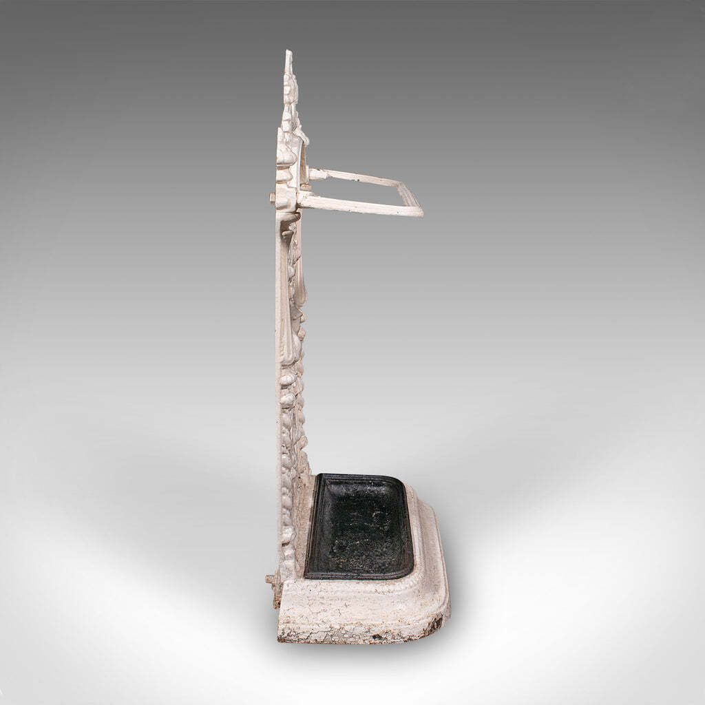 Antique Portico Stick Stand, English, Cast Iron, Hall, Umbrella Loop, Victorian photo for sale