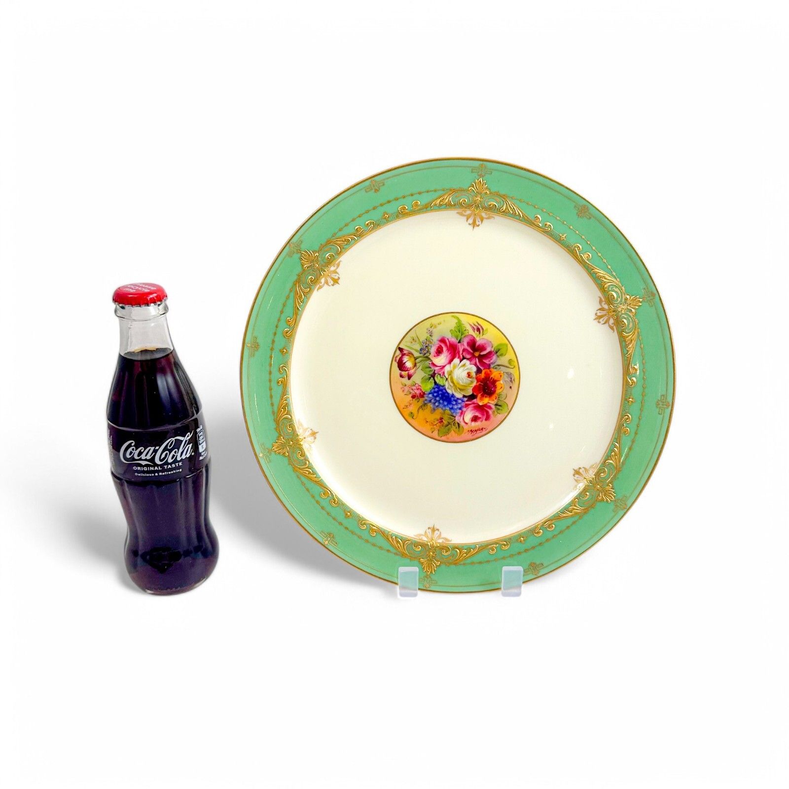Antique 1920's Royal Worcester Porcelain Jack Stanley Hand Painted Cabinet Plate photo furniture