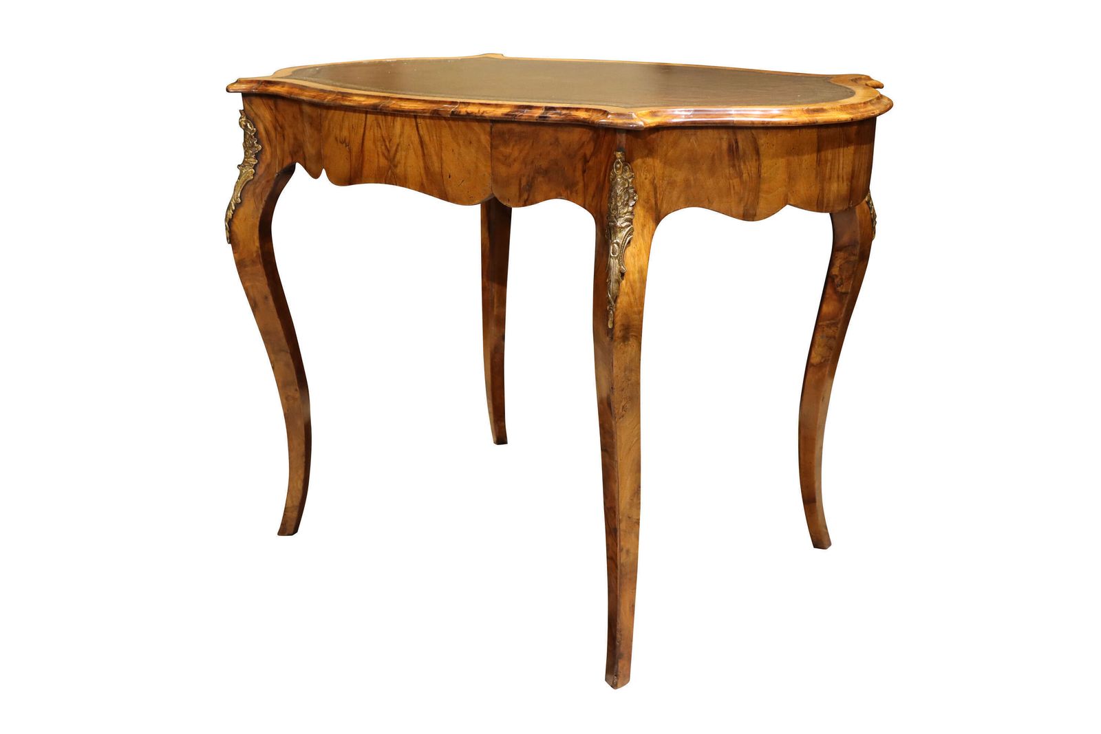 19thc Louis XVI Style Walnut Ladies Writing Table photo vintage