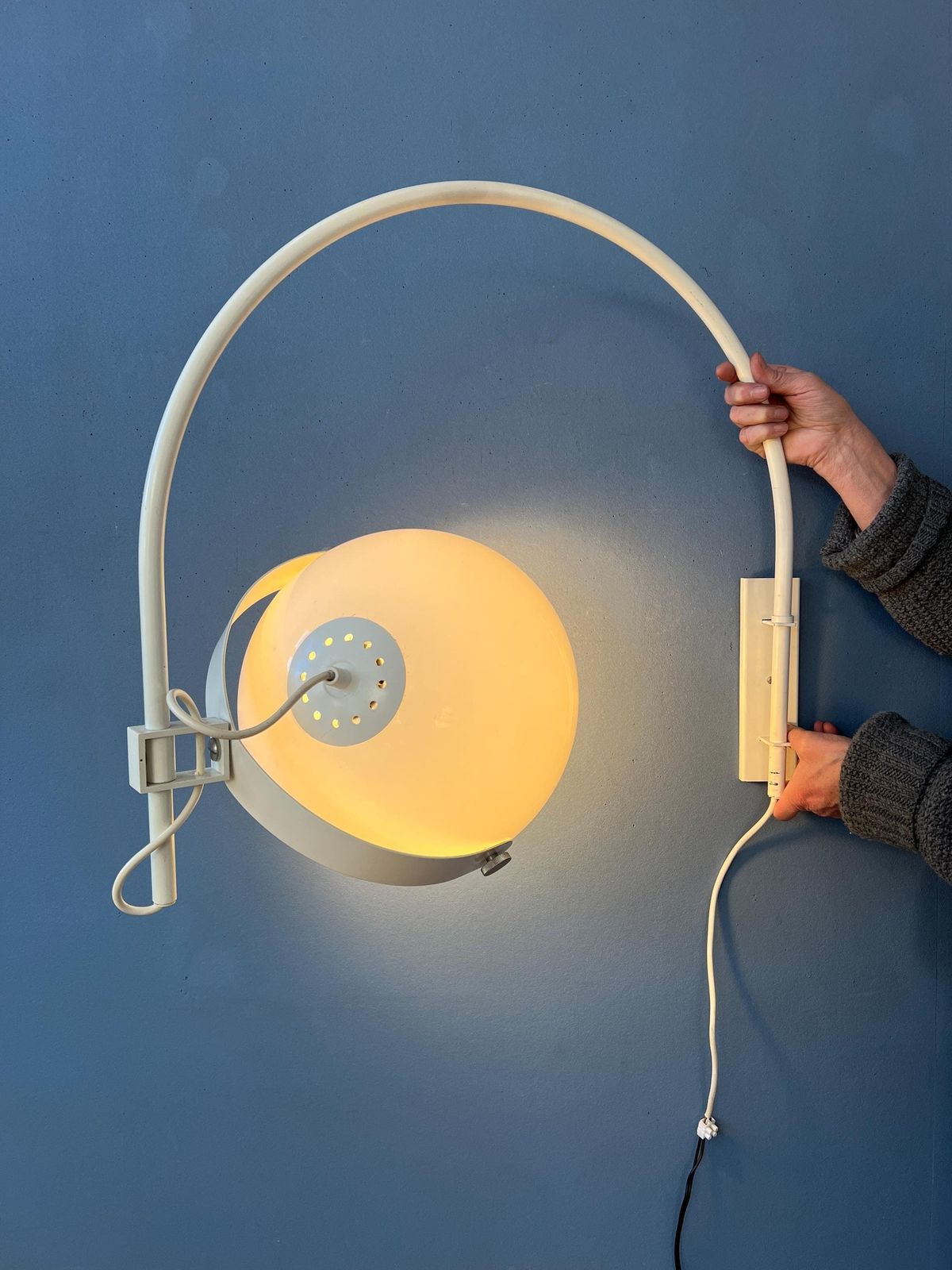 Vintage Dijkstra Space Age Mushroom Arc Wandlamp photo furniture