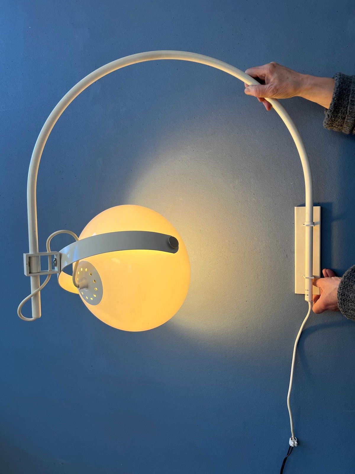 Vintage Dijkstra Space Age Mushroom Arc Wandlamp photo Verlichting
