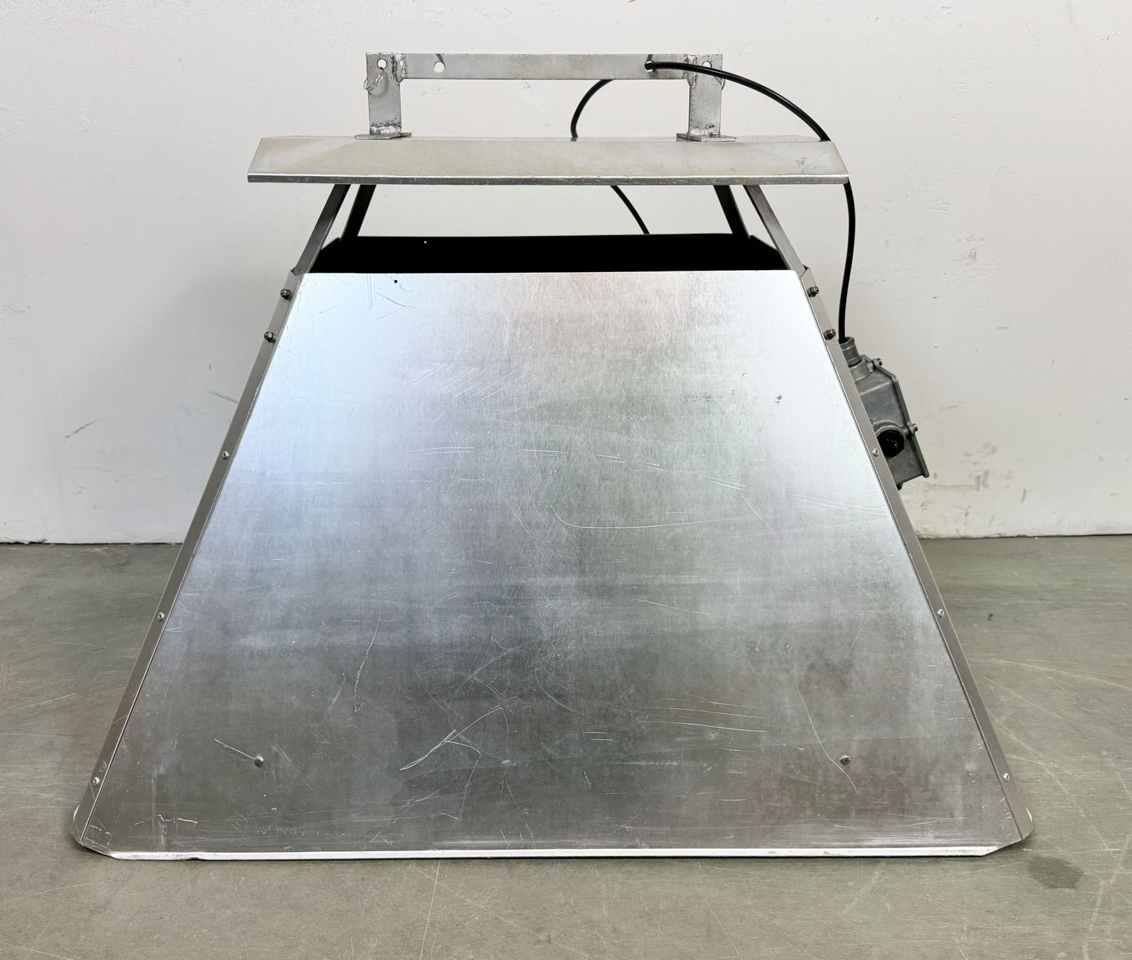 Large Silver Industrial Factory Pendant Lamp From Elektrosvit, 1970s, 95x photo buy