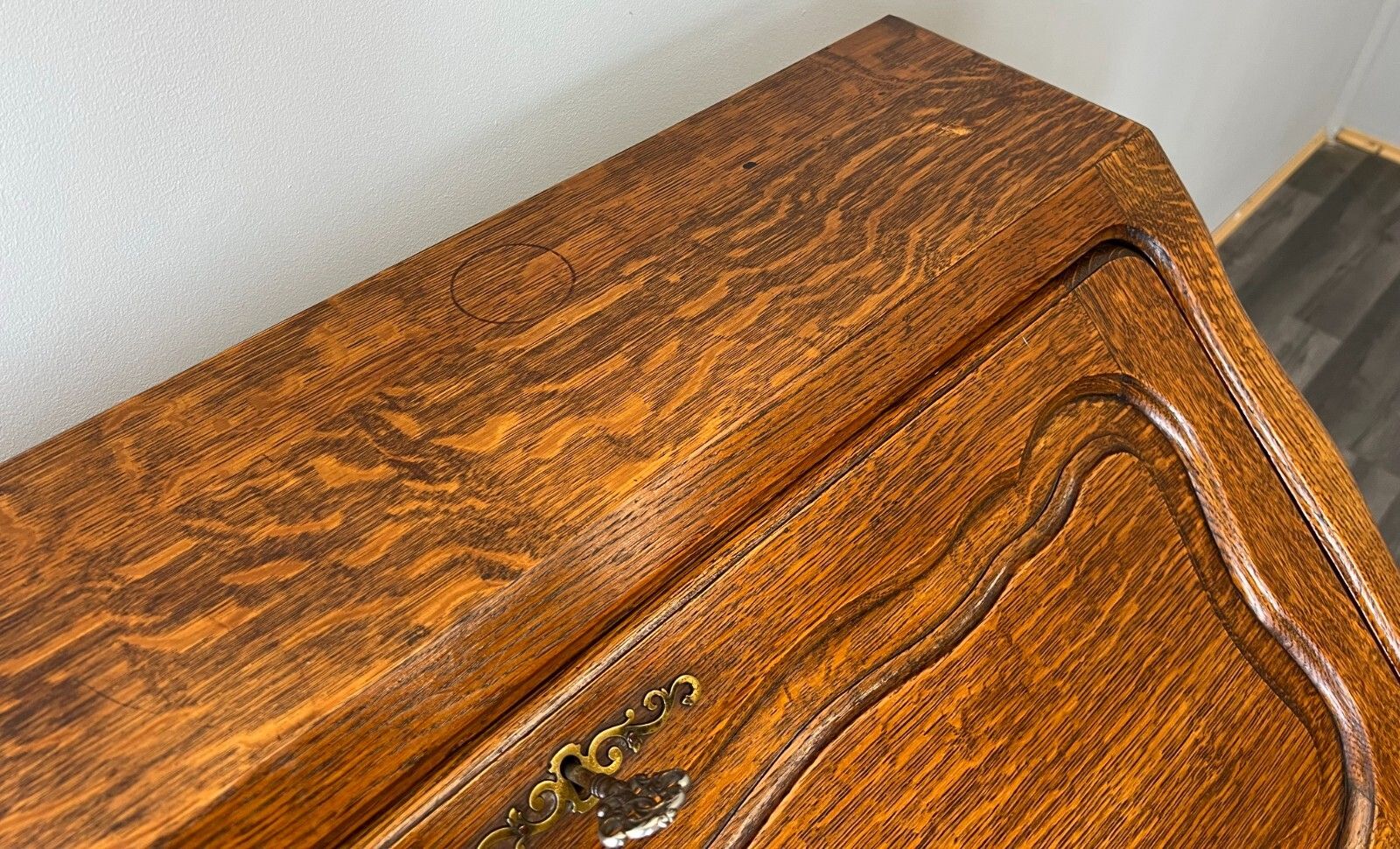 photo vinterior Secretaire Writing Desk Rare Antique French Carved Bureaux Elegant (Lot 3523)