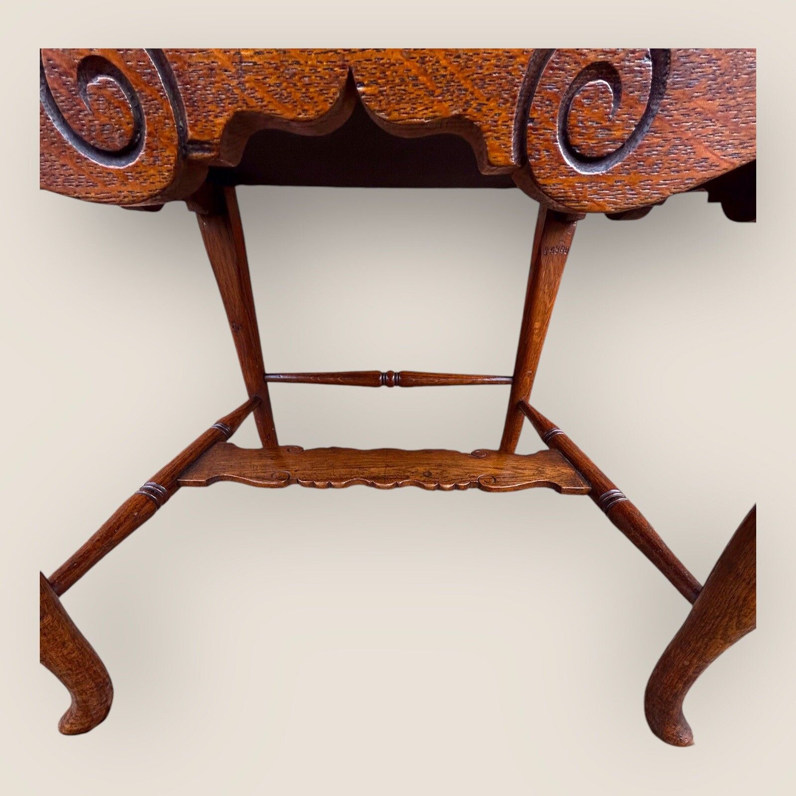 1250.0 Gillows Victorian Oak Desk Chair Attributed To Bruce James Talbert photo