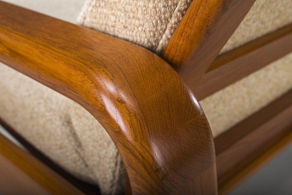 photo vinterior Mid Century Danish 2 Seater Teak Sofa, 1960s