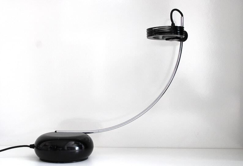 Meblo Guzzini Table Lamp By Bruno Gecchelin / Model Wing / Original / Iconic Lamp / Italian Desk Lamp 70s