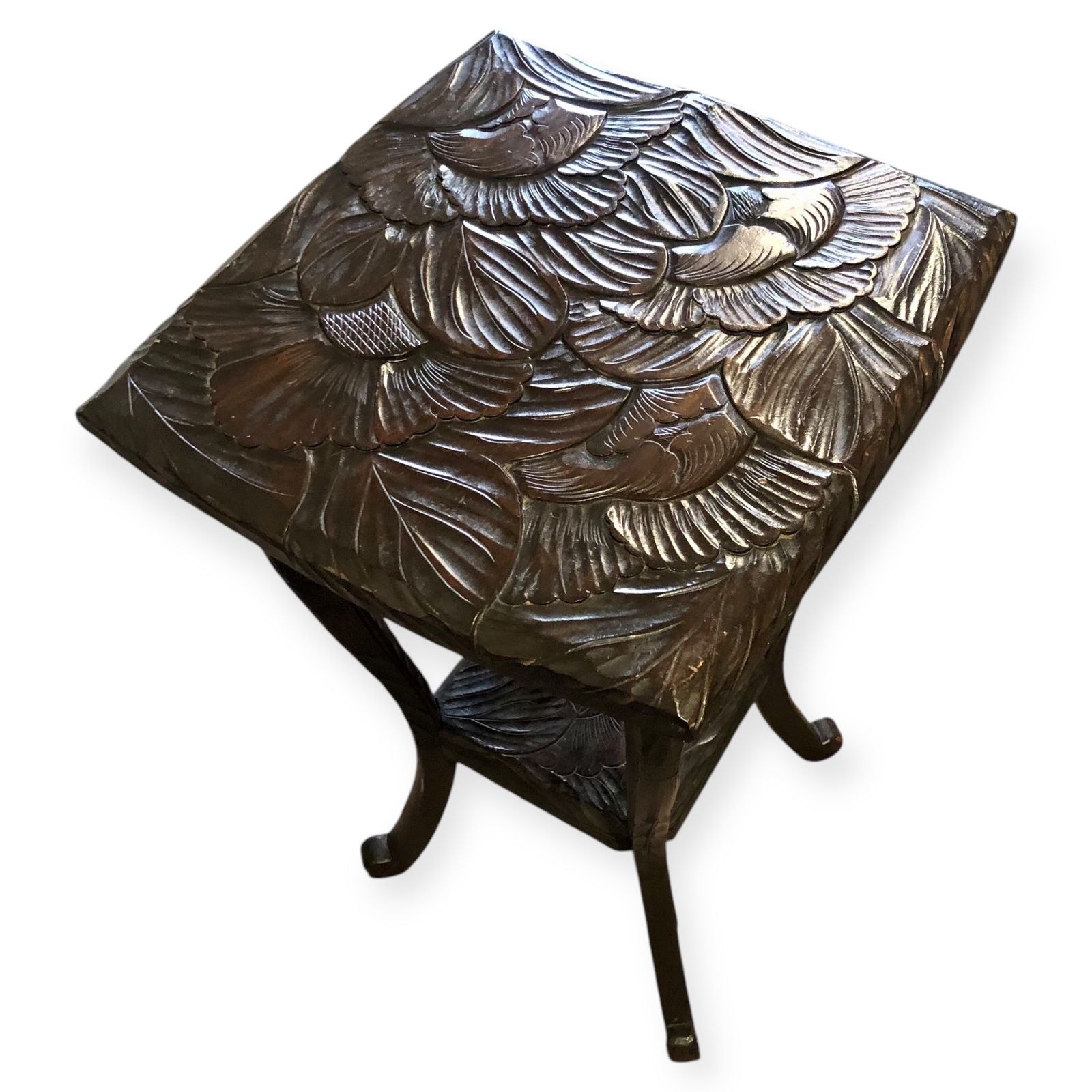 Handsome Liberty's Of London Carved Japanese Table photo furniture