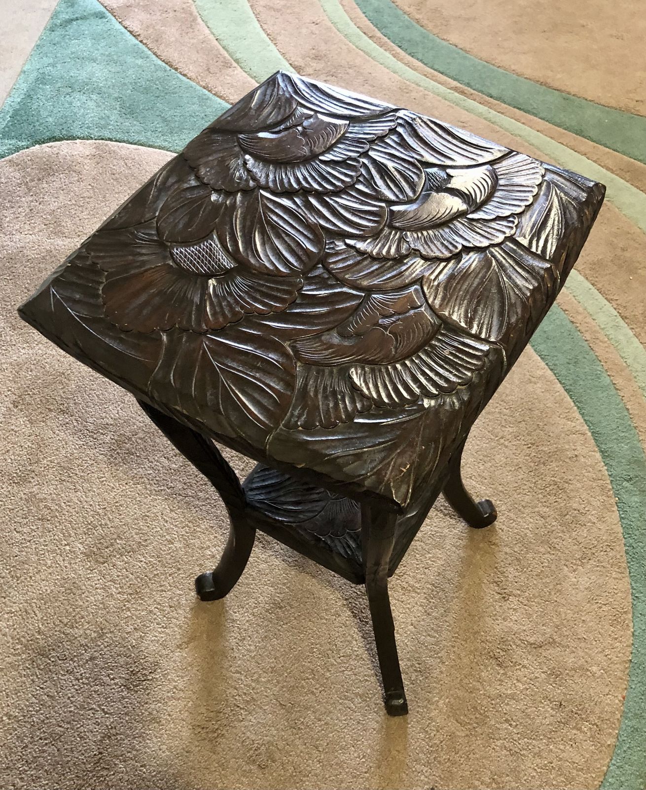 Handsome Liberty's Of London Carved Japanese Table photo 249.0