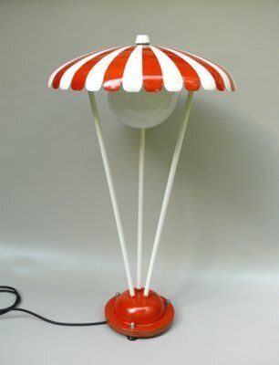 Extraordinary Garden Floor Lamp Parasol From Bega, 1950s