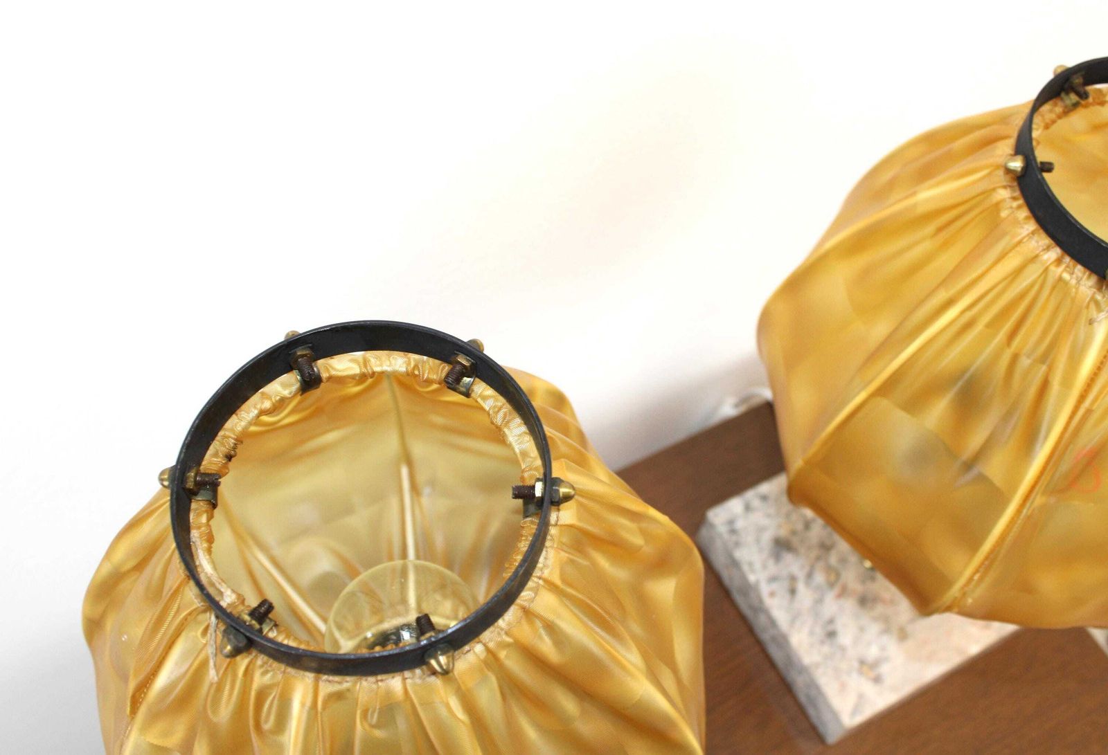 Vintage Night Stand Lamps / Pair Of Bedside Lamps / Made In Yugoslavia 60s / Mid Century Modern Desk Lamps / Table Lamps For Shelf photo vinterior