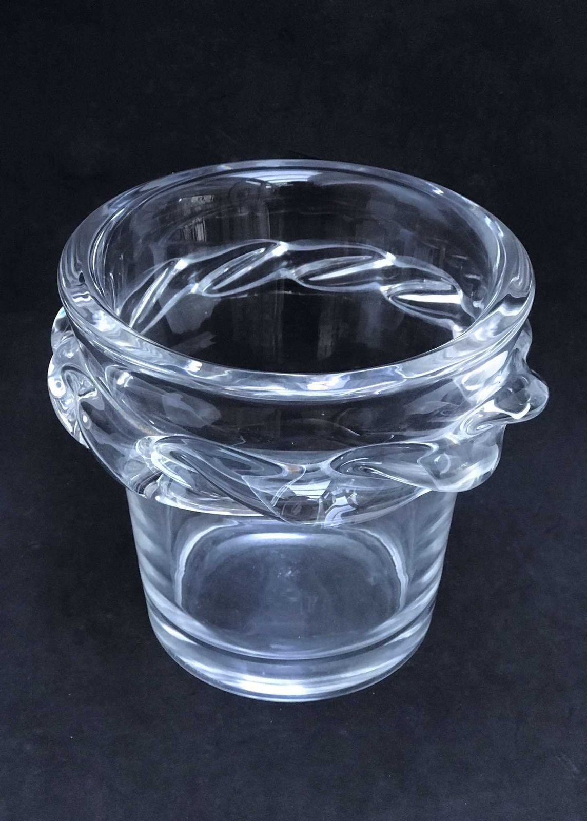 Ijsemmer – Zwaar Geslepen Glas – Vintage Baraccessoires – Mid Century Modern – Cocktails – Cadeau photo furniture