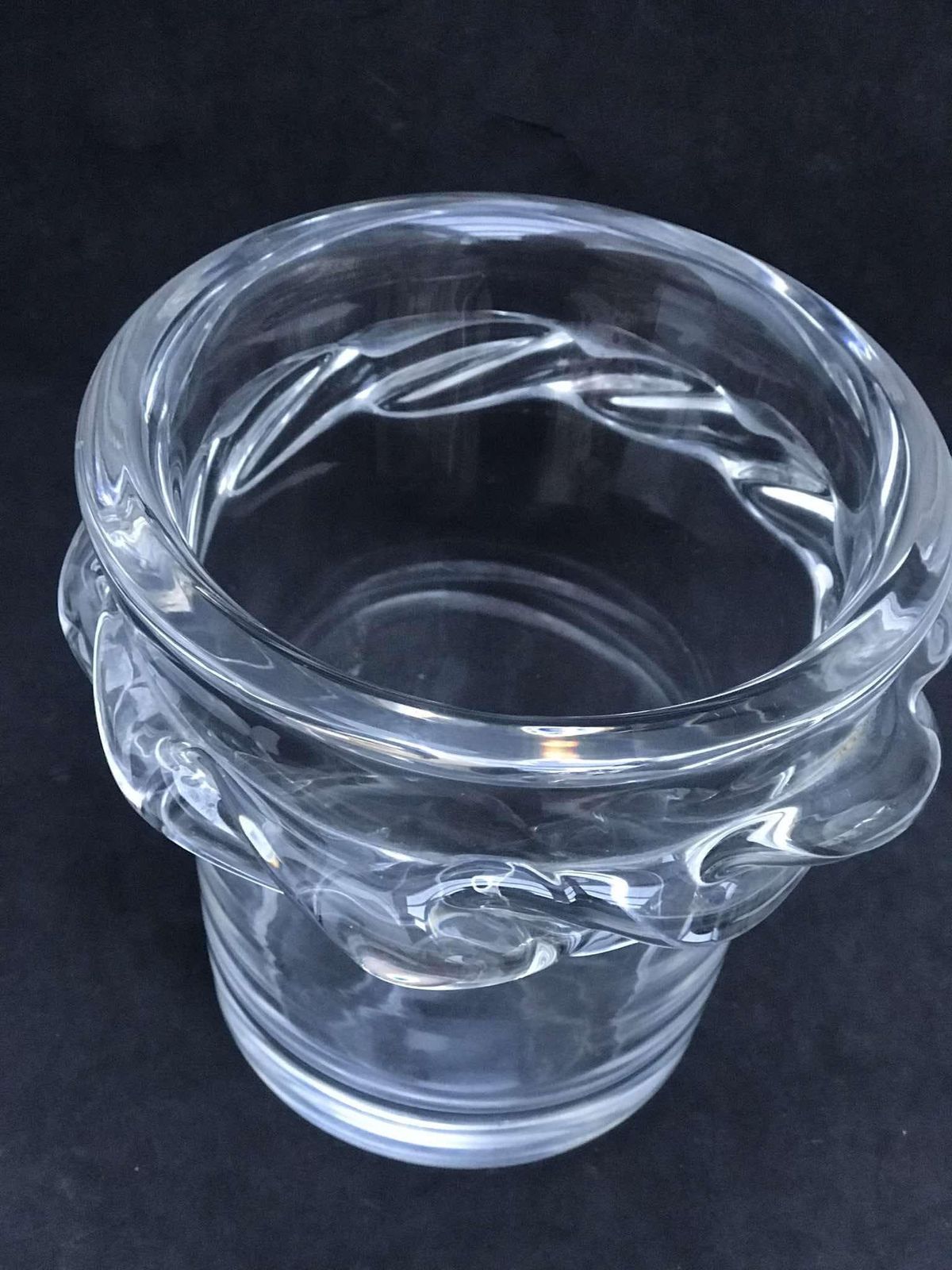 photo for sale Ice Bucket Vintage Heavy Molded Glass Bar Accessories, Mid Century Modern Vintage Bar, Cocktails Gift Him Wedding Gift