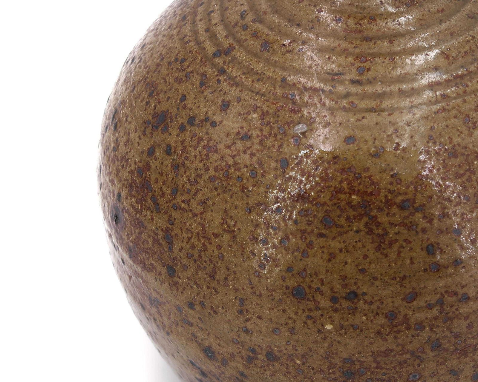 French Handmade Ceramic Table Lamp By Guy Baudat, 1970s / Brown, Wabi Sabi Stoneware, Country photo Lighting