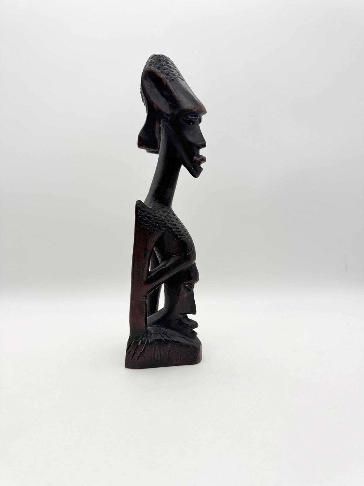 Wooden African Art Head Sculpture, Woman Figure, Wooden Head photo 50.0