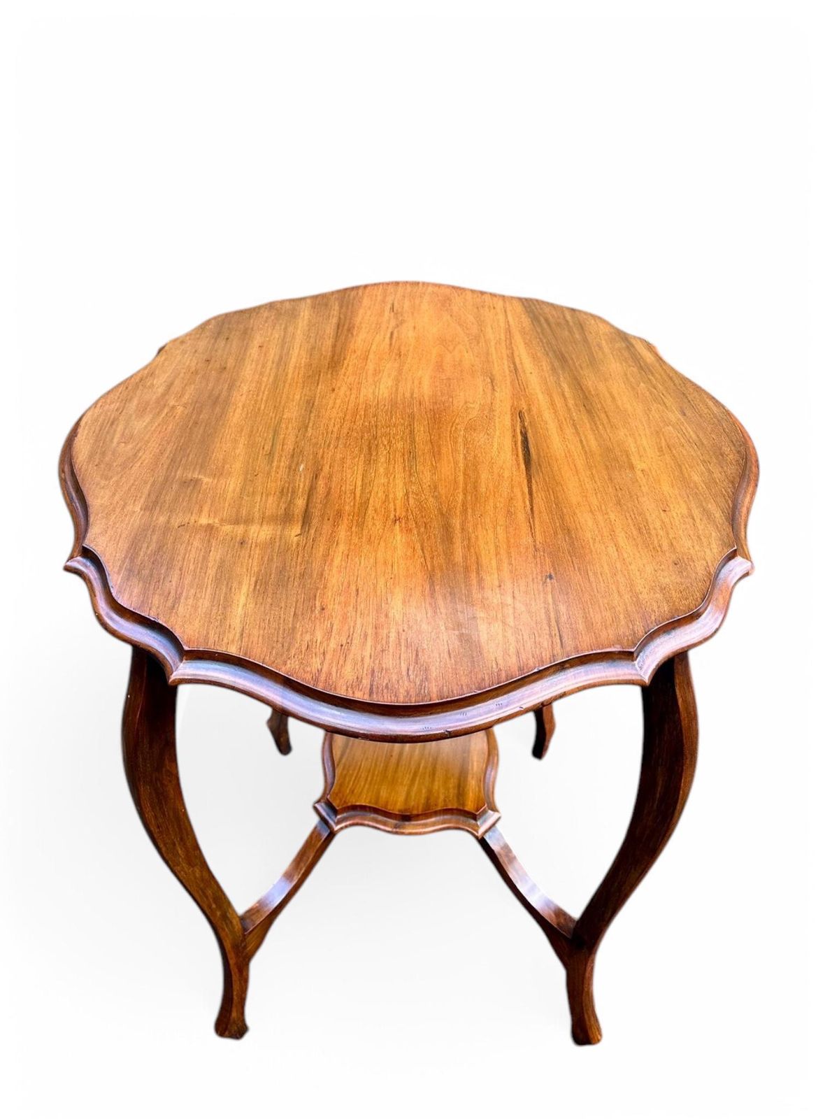 Antique Edwardian Mahogany Two Tier Occasional Table C1910 / Servants Wooden Table photo Furniture
