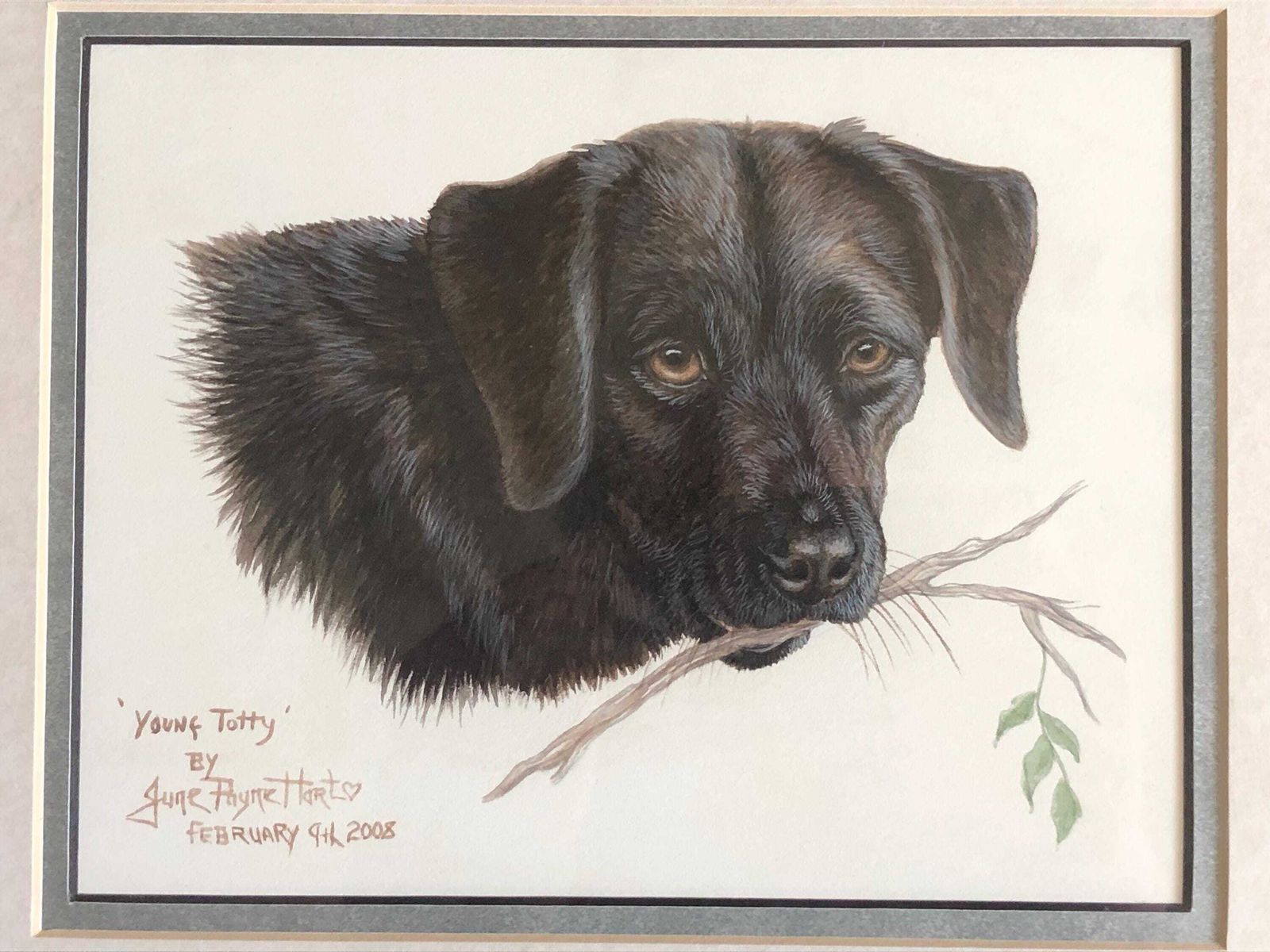 Young Tottie Original Water Colour Jane Hart Payne photo furniture