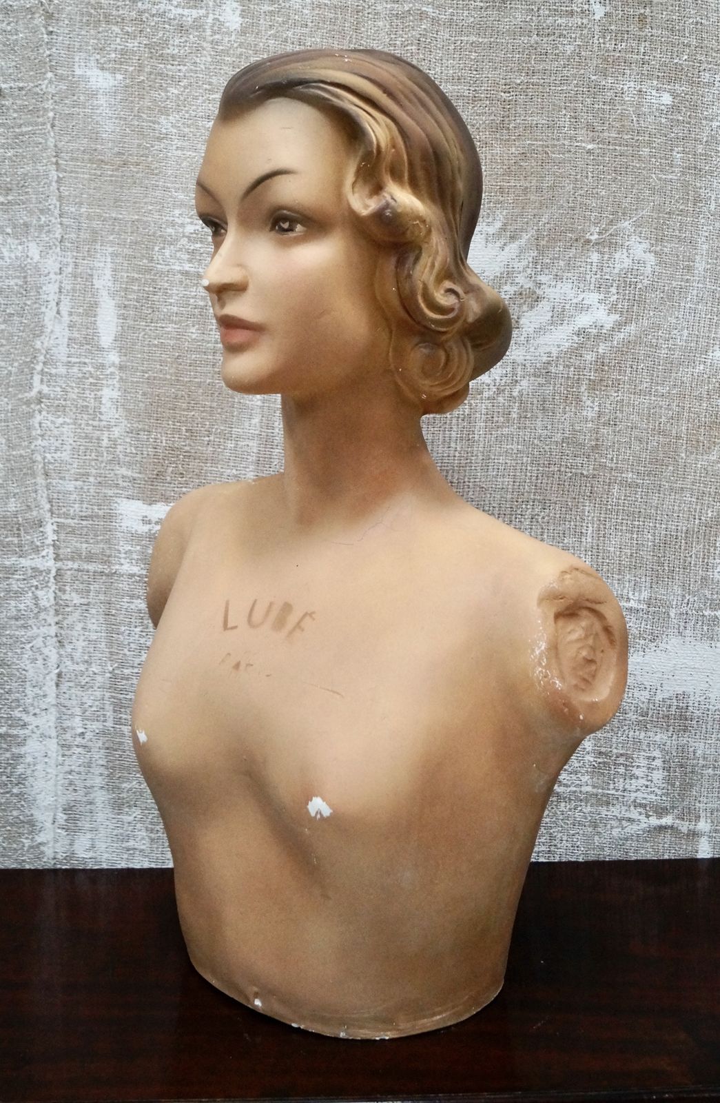 Vintage Mannequin Lubé Paris Bust photo for sale
