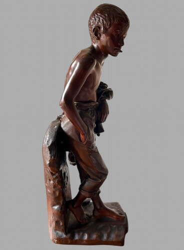 Joaquim Angles 19th Century French Bronze Entitled ' Un Philosophe' photo for sale