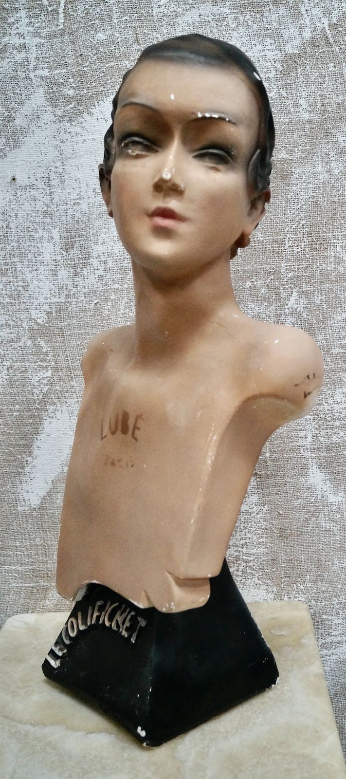 Vintage Mannequin Lubé Paris Bust photo 495.0