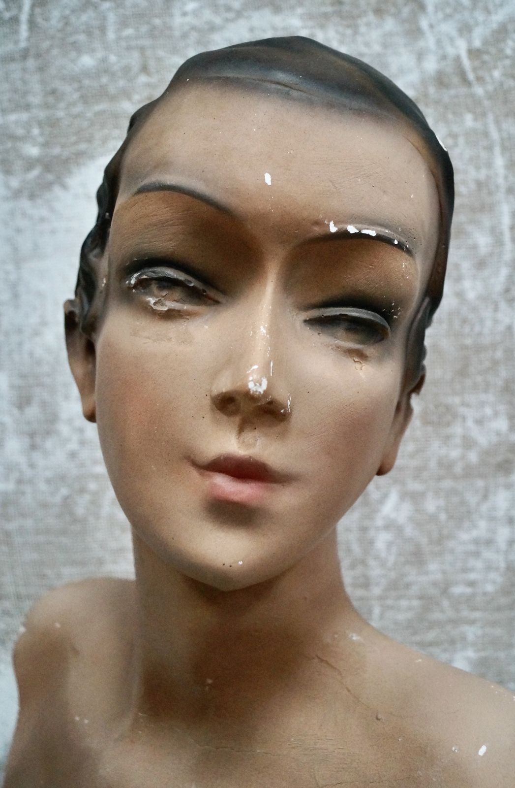 Vintage Mannequin Lubé Paris Bust photo vinterior