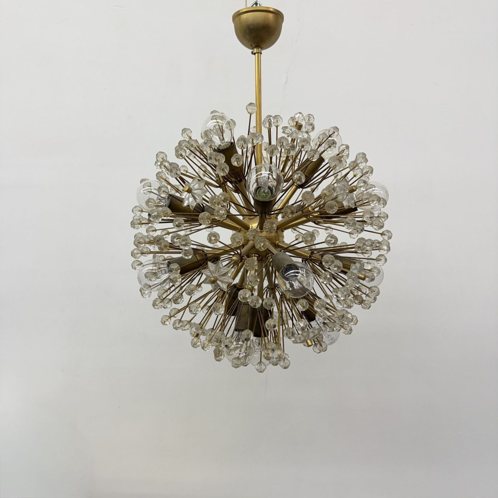 Starburst Brass Chandelier By Emil Stejnar , Austria 1960s photo vinterior